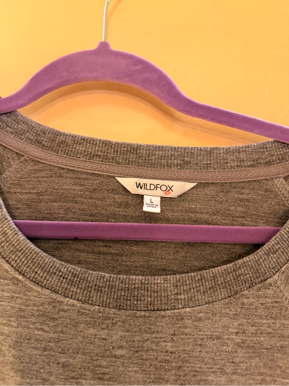 Wildfox Gray 'Pour Favor' Pullover Sweatshirt - Picture 3 of 3